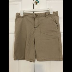 Khaki Girls Uniform Shorts